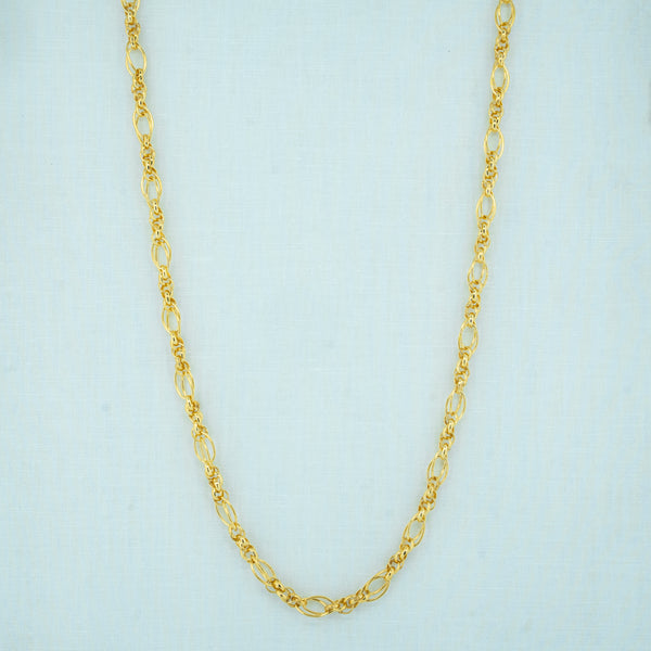 OvalTwist Gold Chain