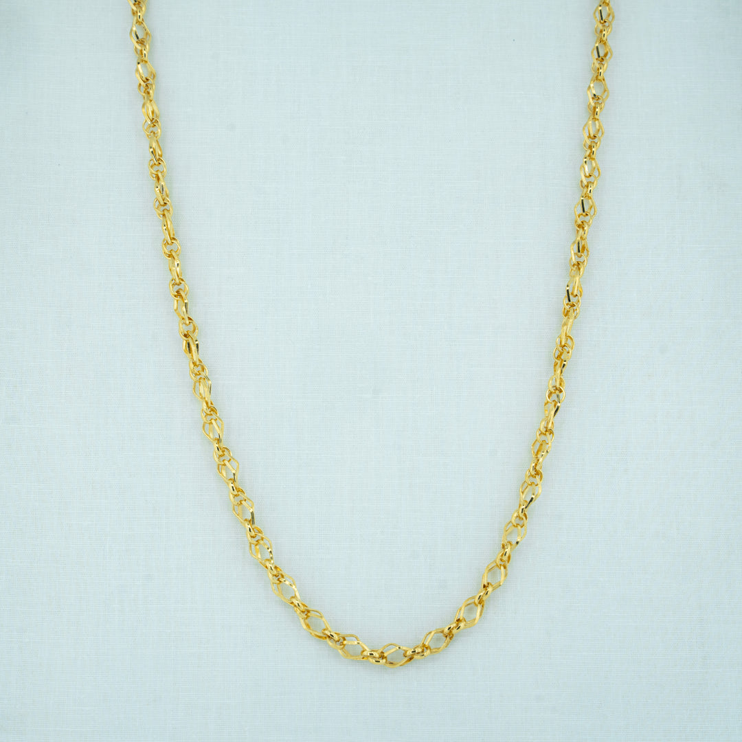 TwistWeave Gold Chain