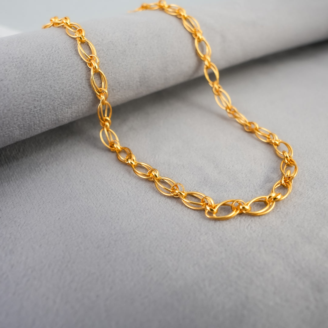 OvalTwist Gold Chain