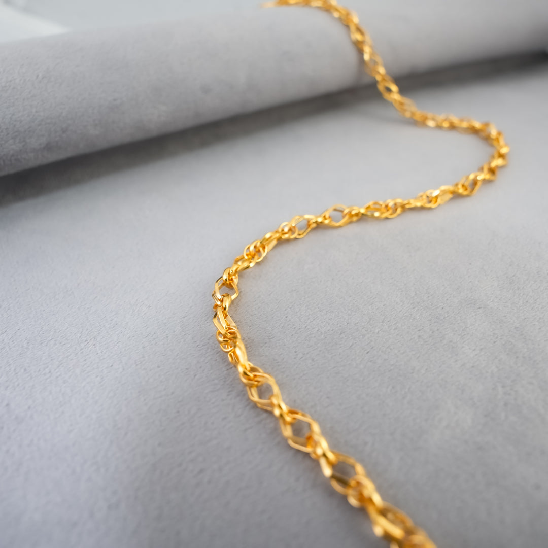 TwistWeave Gold Chain