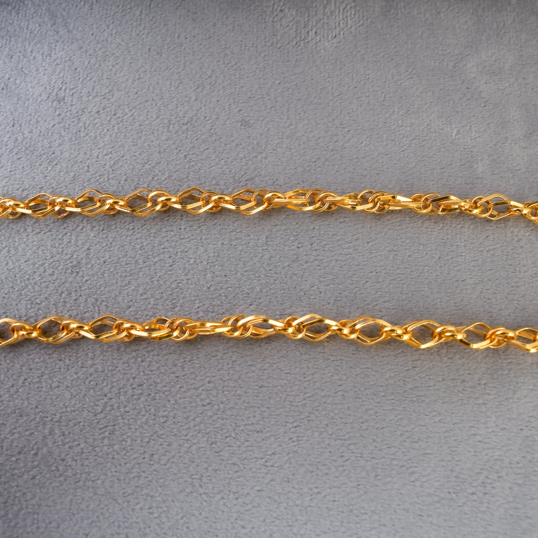 TwistWeave Gold Chain
