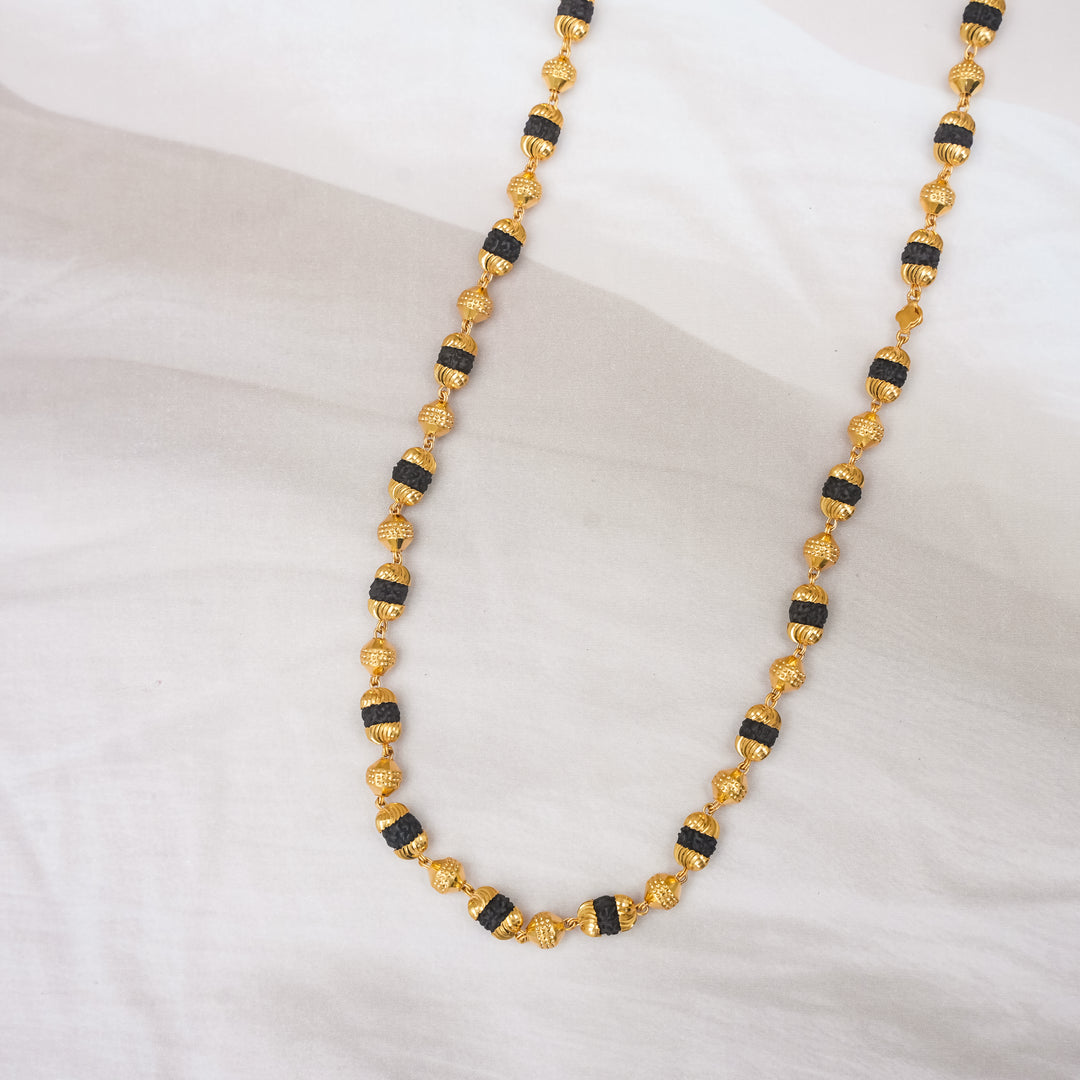 Gold-Thread Rudraksha Harmony Chain