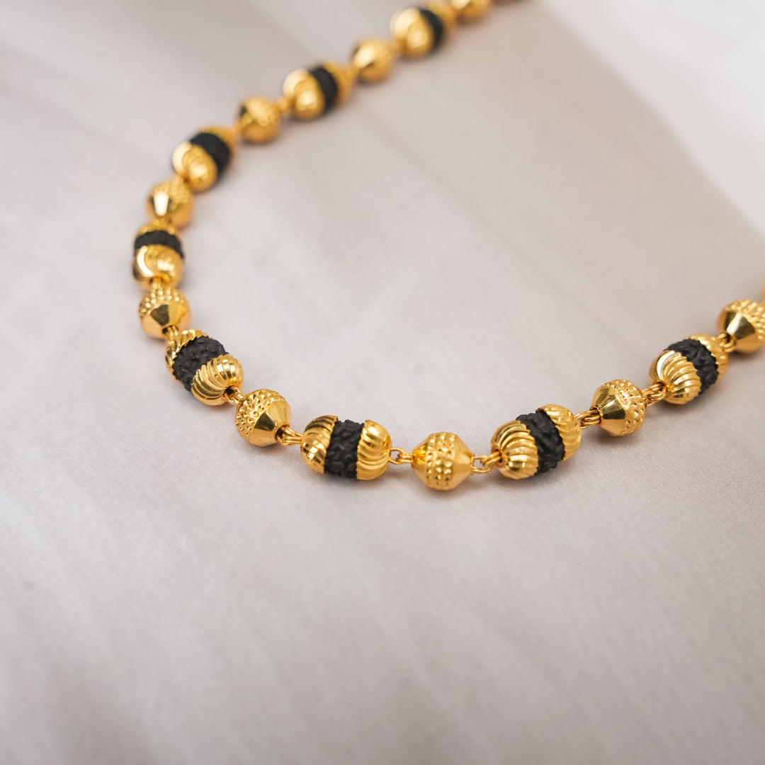 Gold-Thread Rudraksha Harmony Chain