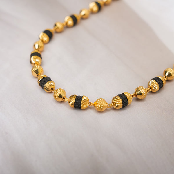 Gold-Thread Rudraksha Harmony Chain