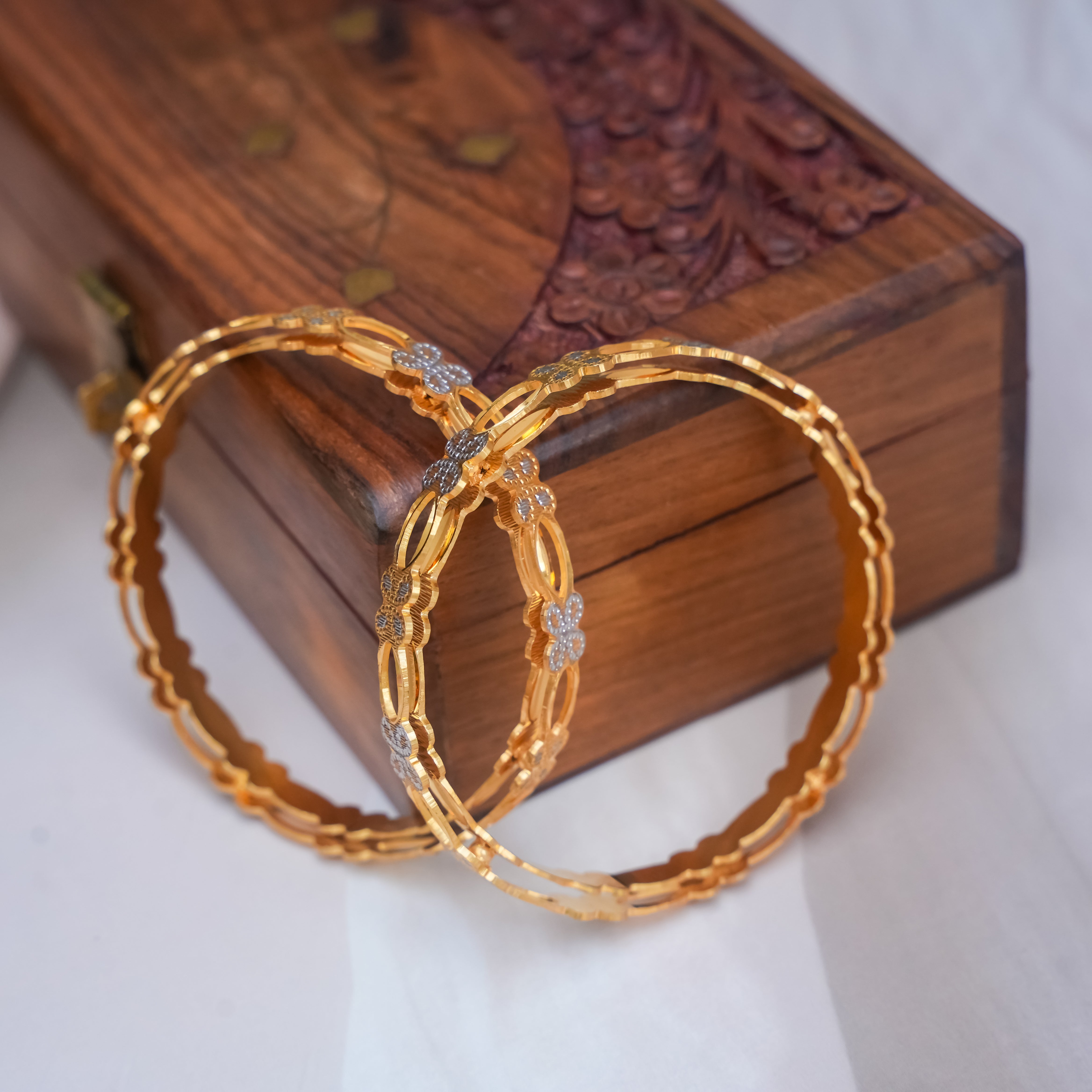 The Golden Bloom Bangle